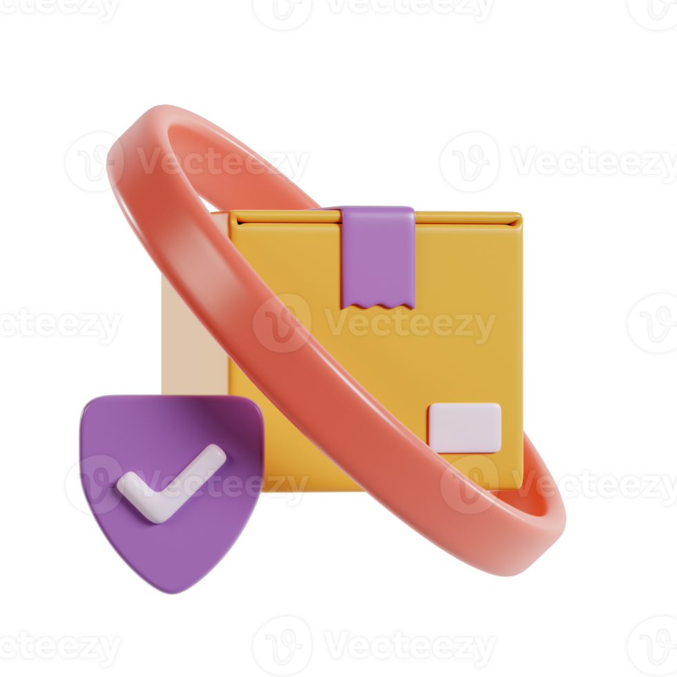A stylized package with a checkmark symbol, representing delivery and confirmation. png