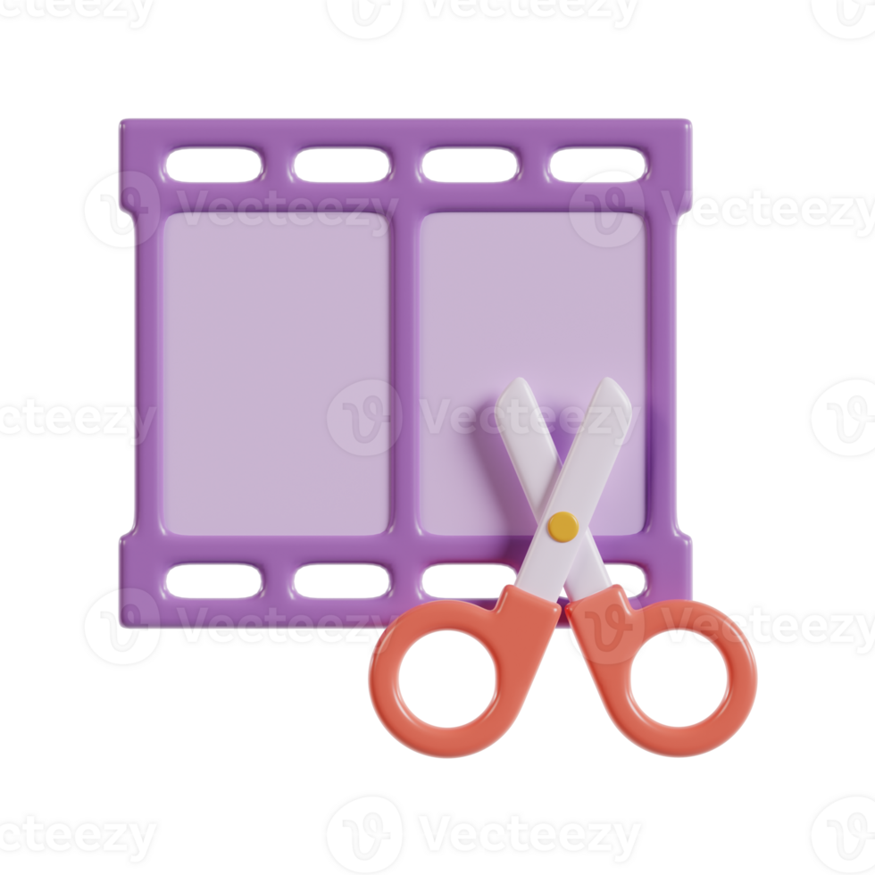 A pair of scissors next to a purple template for cutting shapes or crafts. png