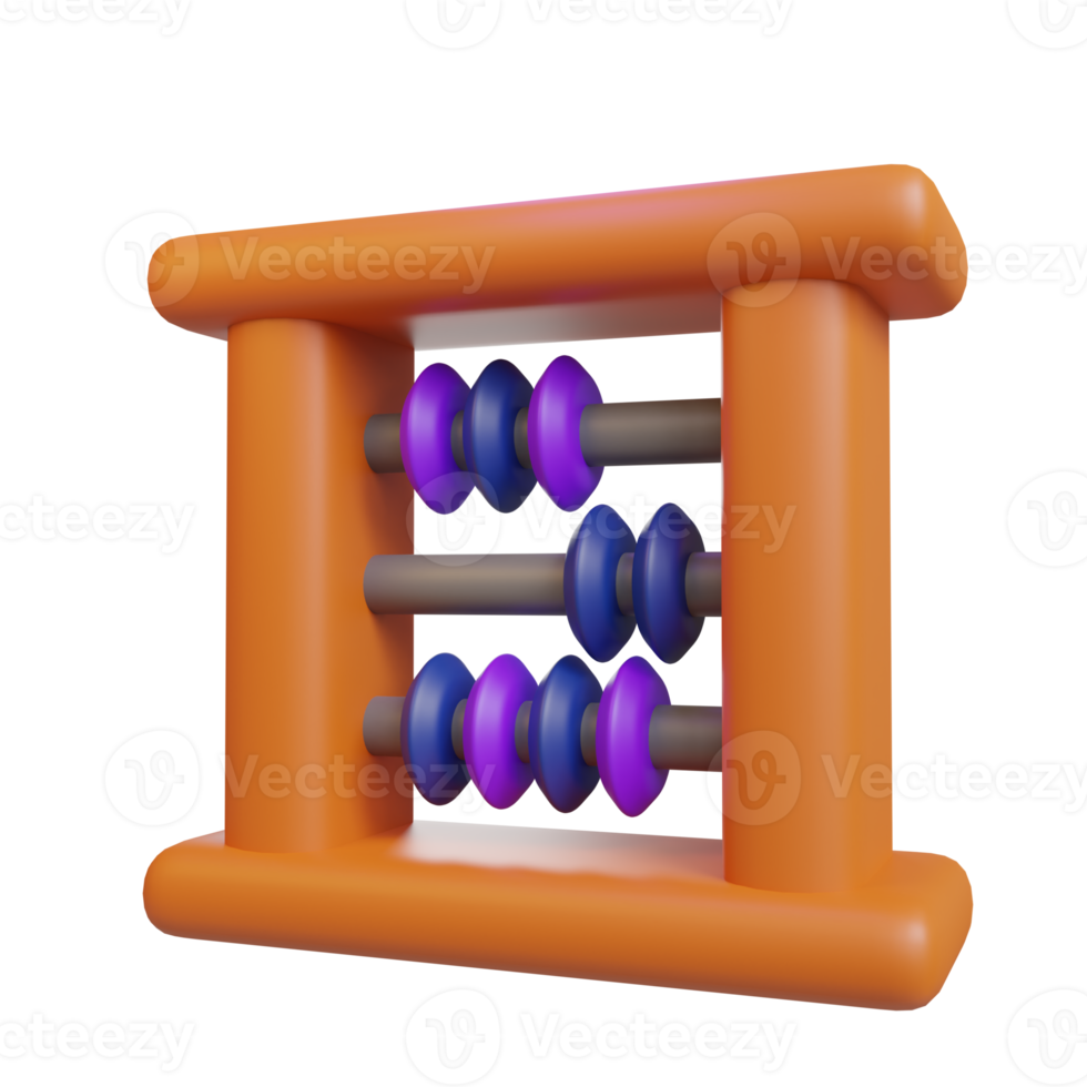 A colorful abacus used for teaching basic arithmetic concepts. png