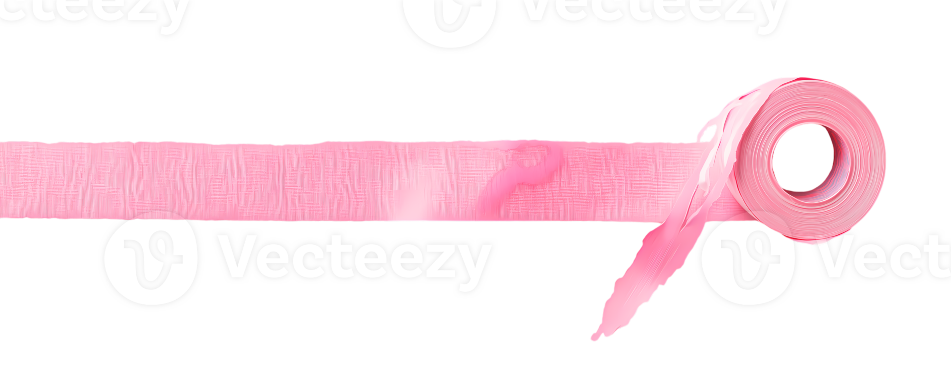 Pink washi tape isolated on transparent background png