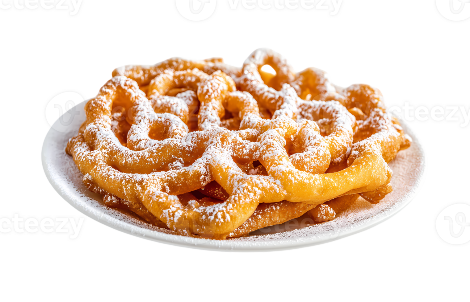 Funnel Cake isolated on transparent background png