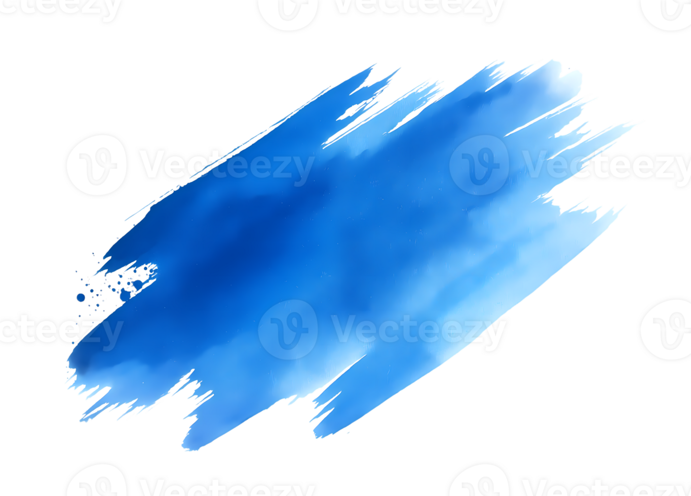 Watercolor blue sky background isolated on transparent background png