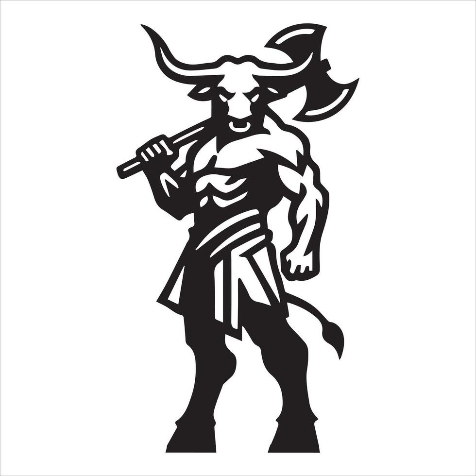 Detailed Black and White Fantasy Creatures vector