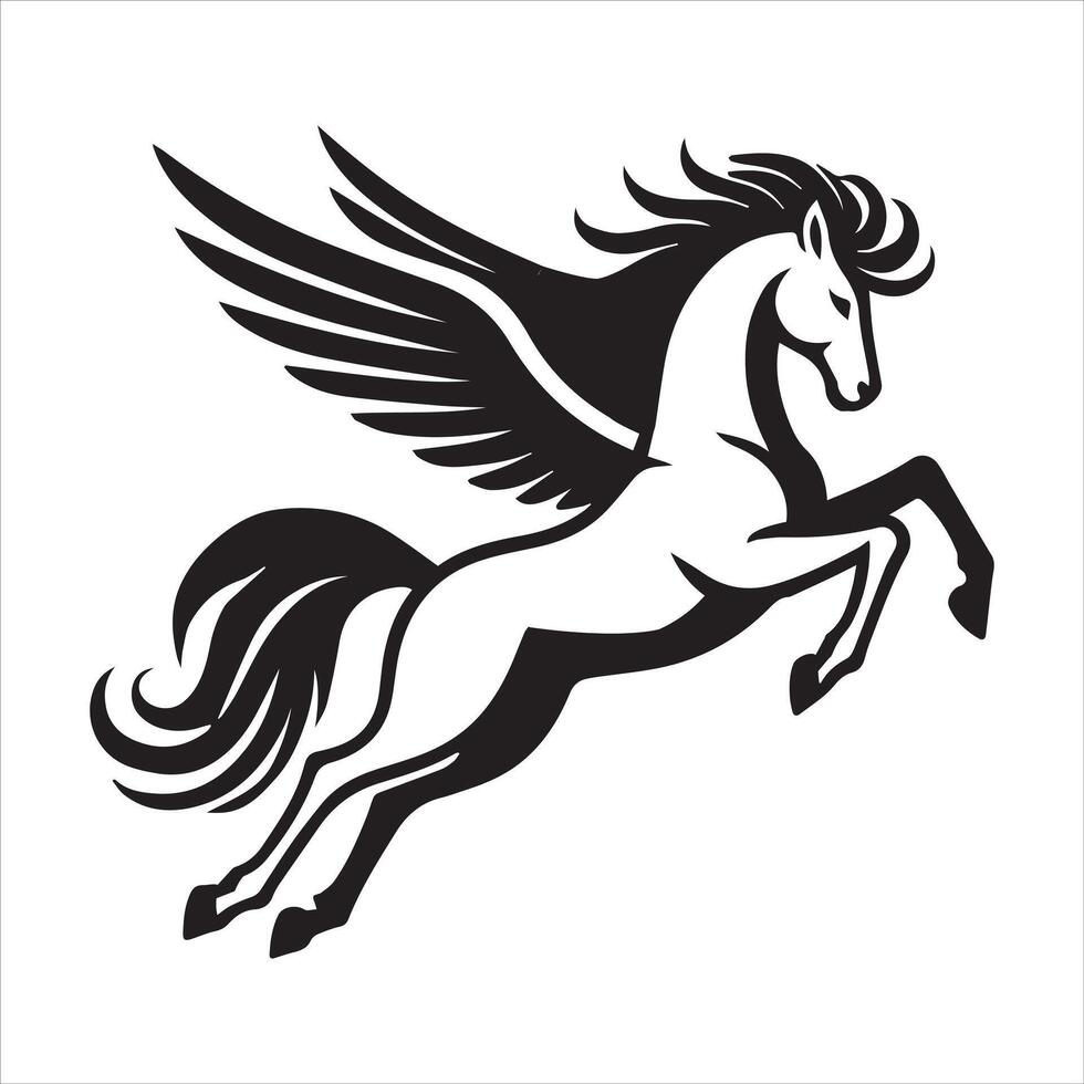 Griffin Warrior Soaring Above the Mountains vector