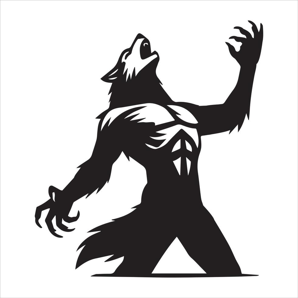 Magical Mythical Creatures Black and White Art vector