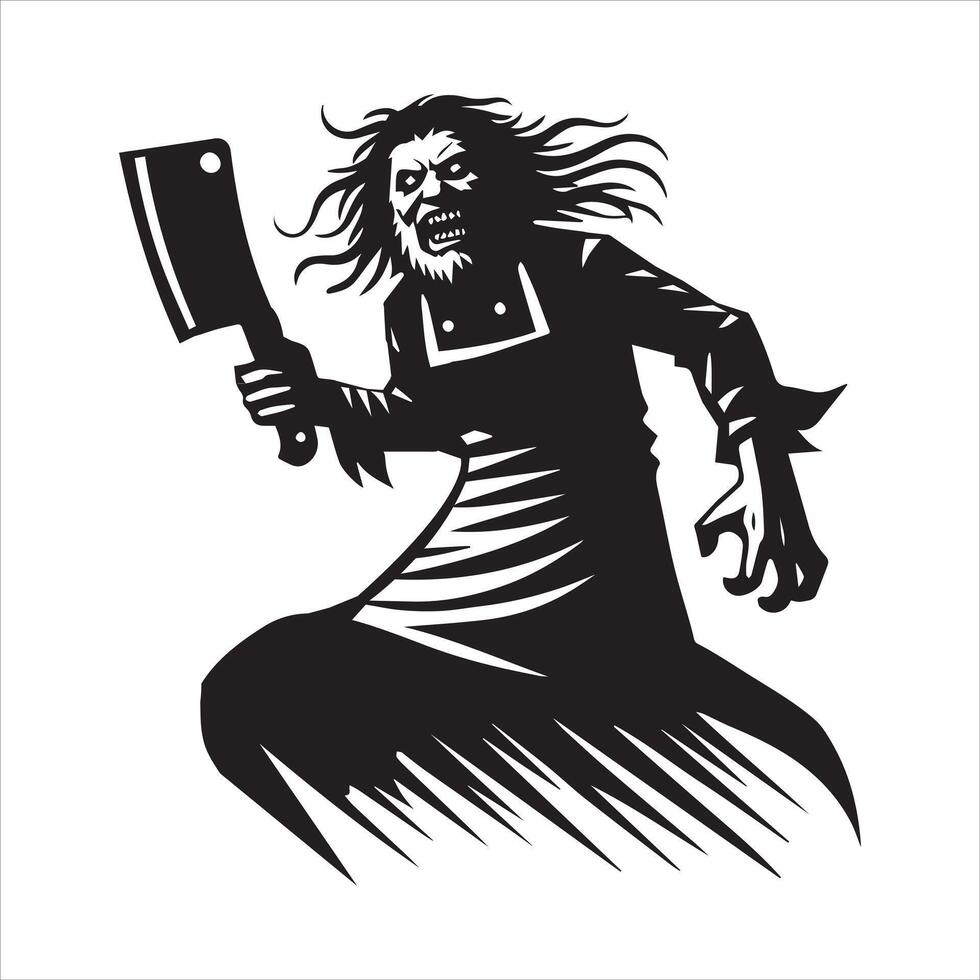 Frightful Halloween Illustration ClipArt for Creatives vector