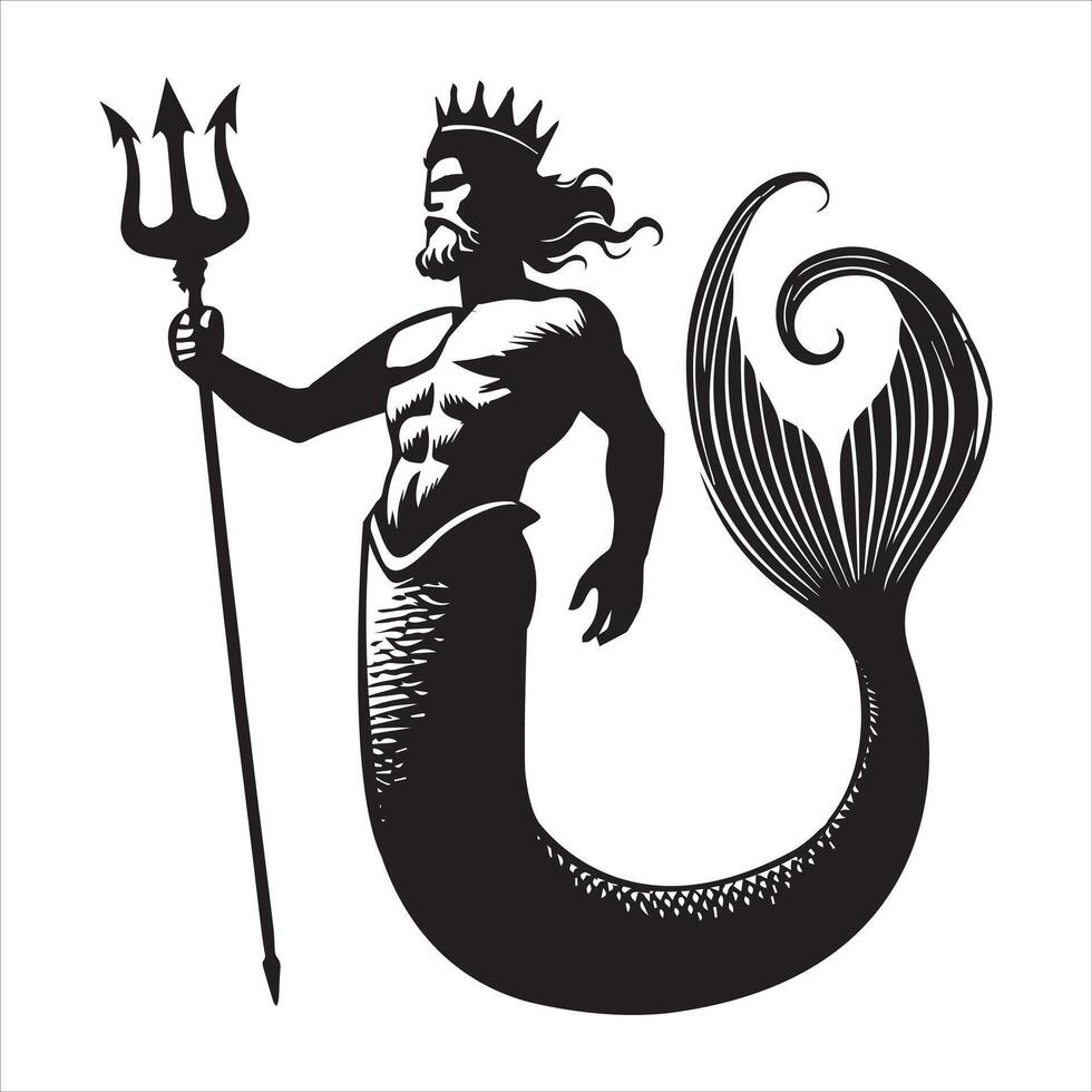 Legendary Leviathan in the Stormy Seas vector