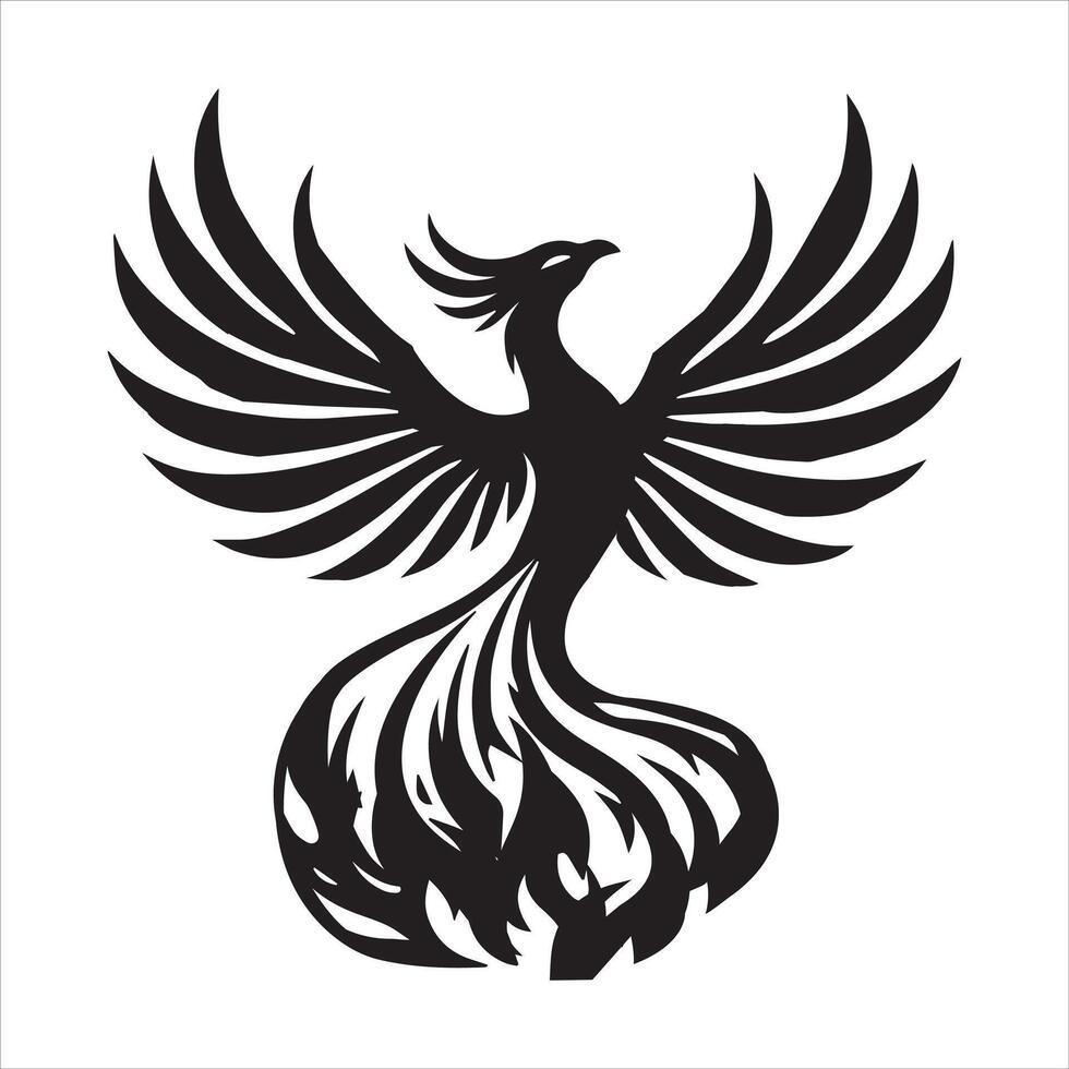 Monochrome Fantasy Creatures Illustration vector
