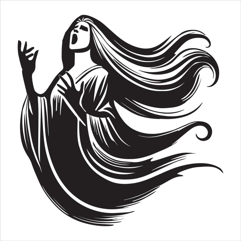 Enchanted Mermaid Beneath the Waves vector