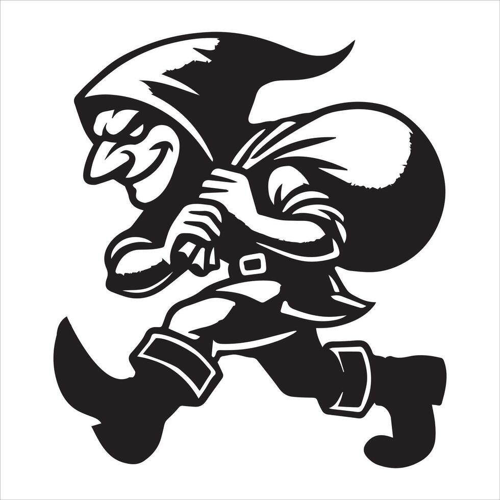 Intricate Mythical Creatures in Black and White vector