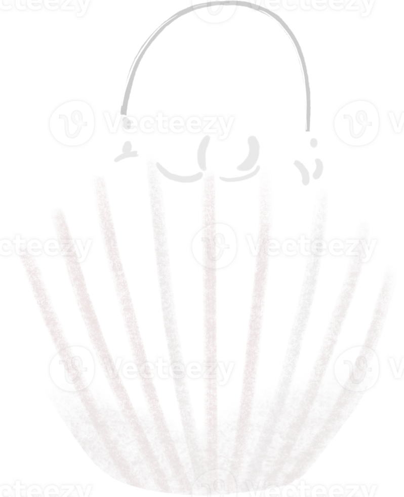 doodle hand drawn pearl purse png