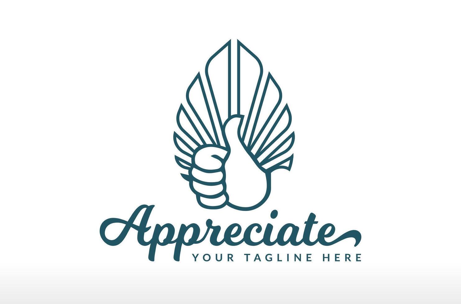 Creative Like And Appreciate Logo Design Icon Symbol Illustration congratulations honor icon thanks giving design vector