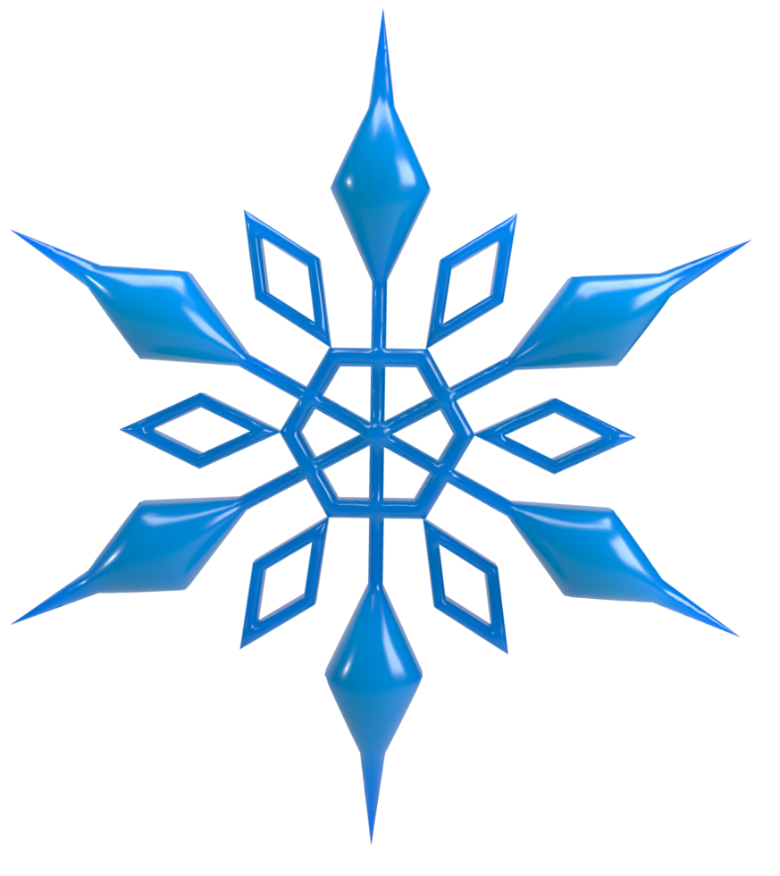 blue snowflakes for decoration png