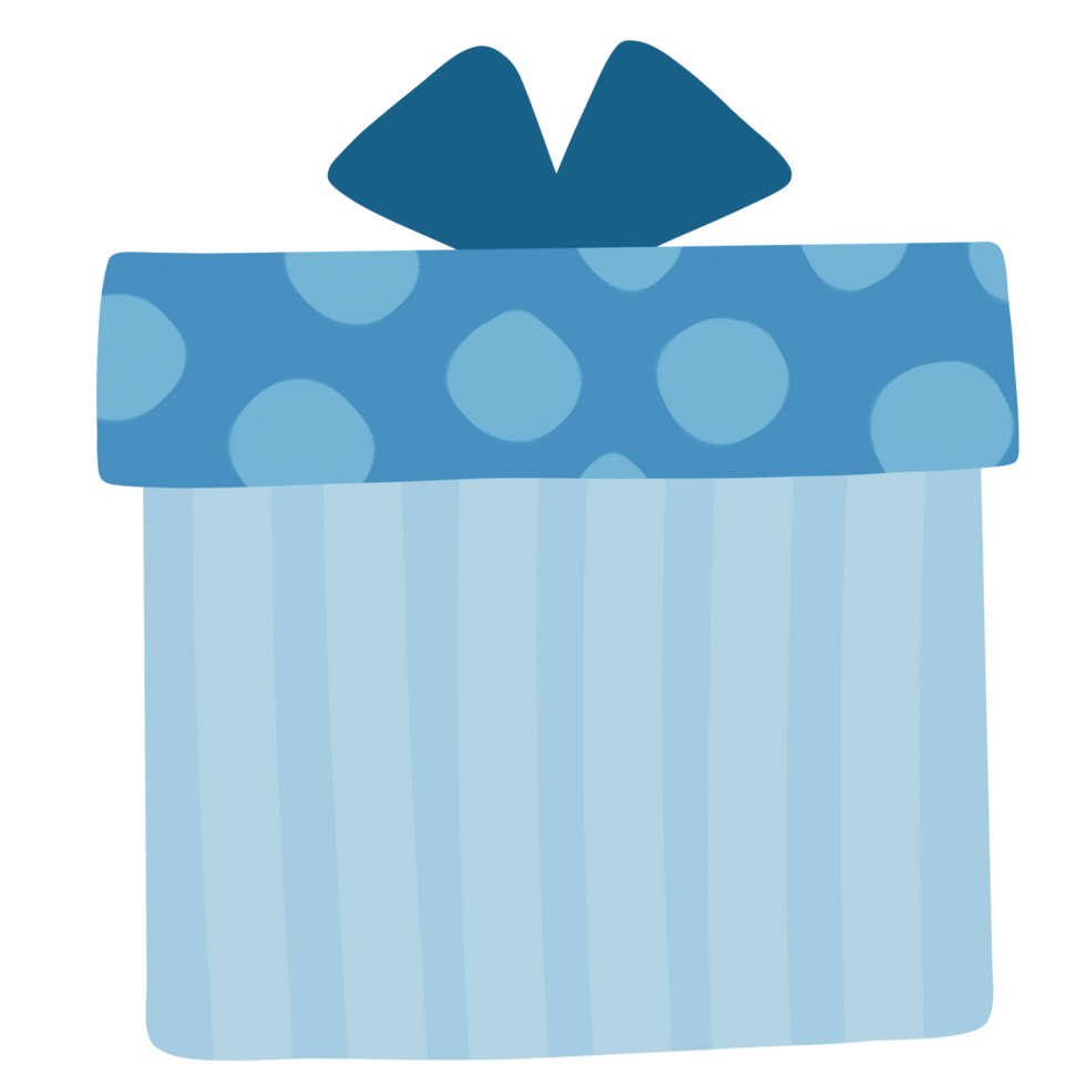 Gift blue box png