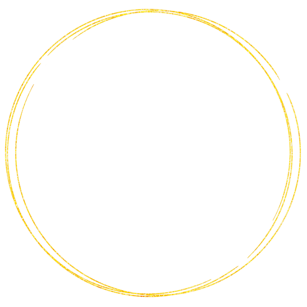 une pailleté or cercle Cadre png