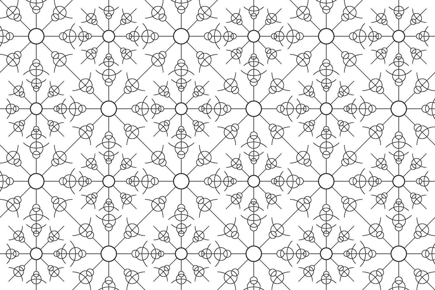 a black and white pattern with a star design vector
