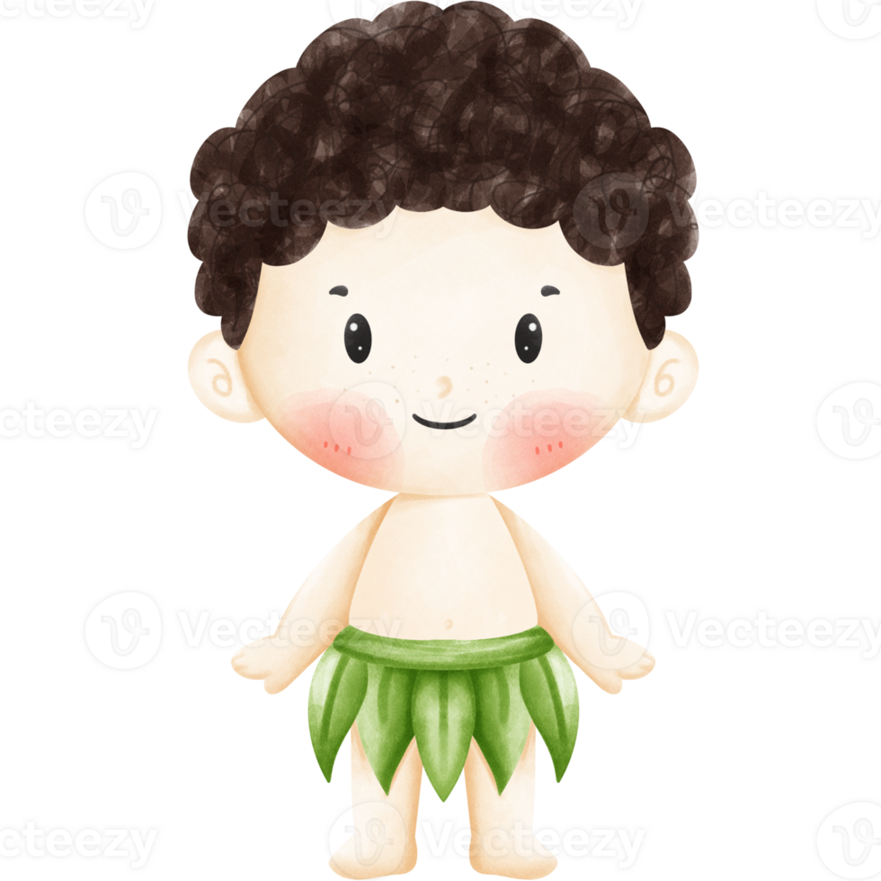 Native Hawaiian boy png