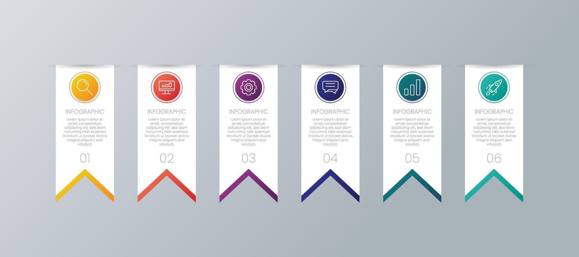 Business Infographic Presentation Template with Icons vector