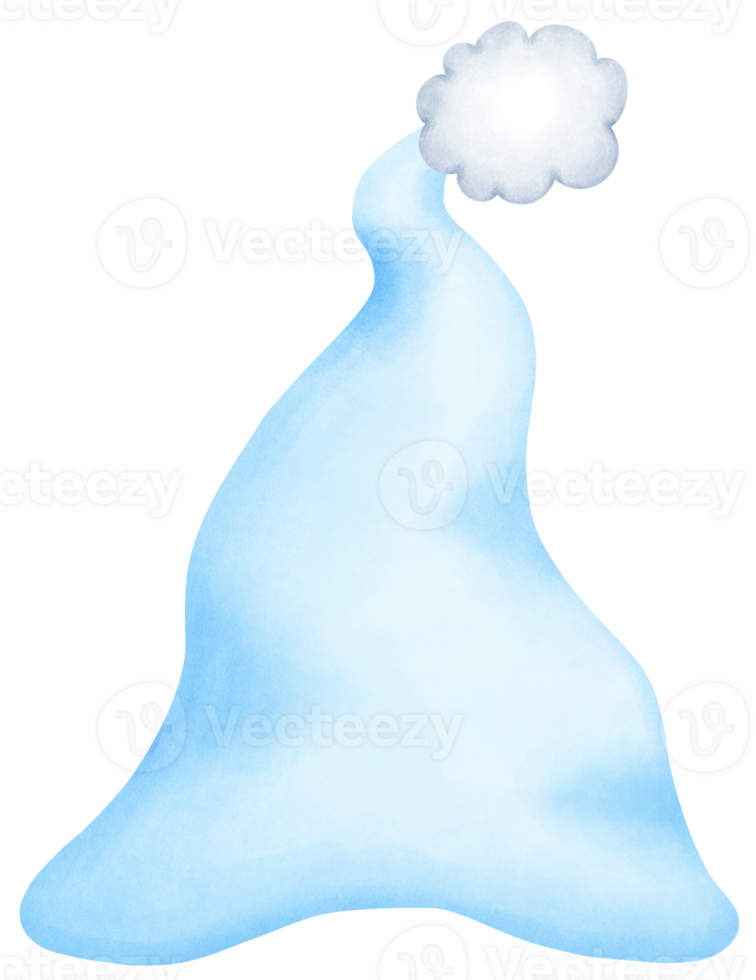 Trendy Watercolor Hat Clipart. Unique Hand Drawn Fashion Accessory for Creative Projects png