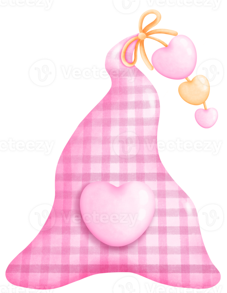 Artistic Watercolor pink Hat Design. Cute and Elegant Headwear for Decor, Prints, and Crafts png