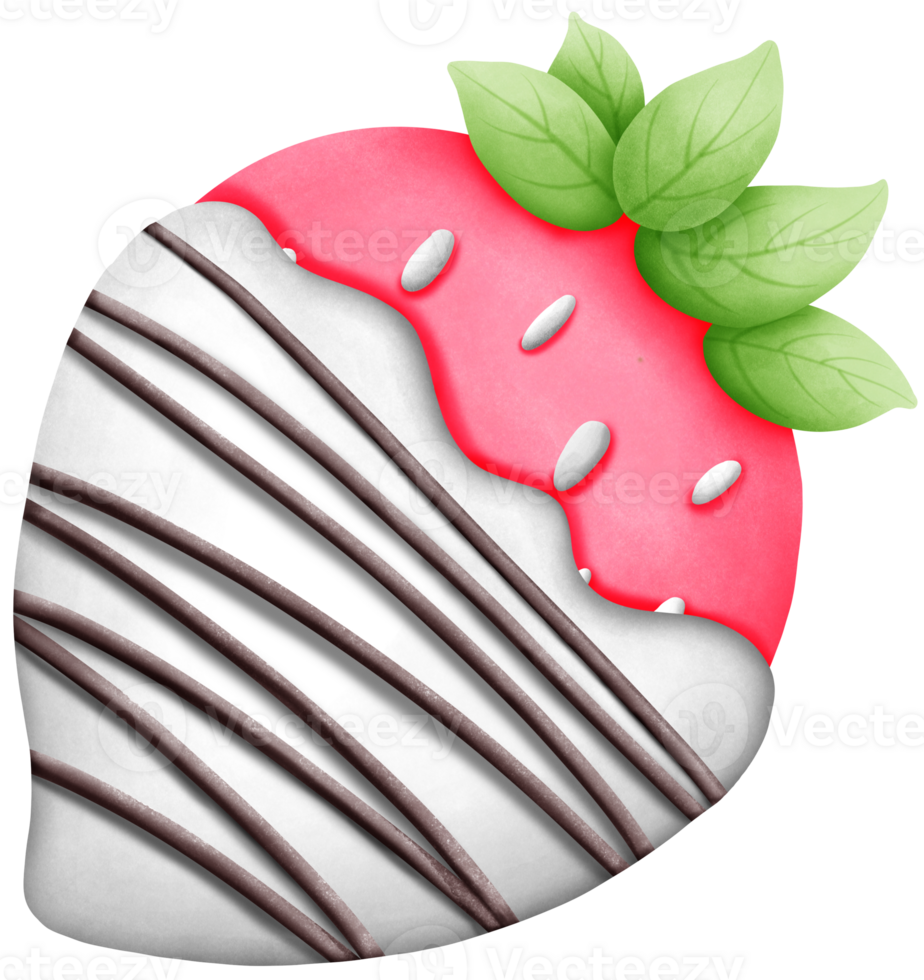 Watercolor Valentines Day strawberry artwork featuring a cute and artistic design. Ideal for crafts, invitations, and printable decor. Sweet and hand painted for creative projects. png