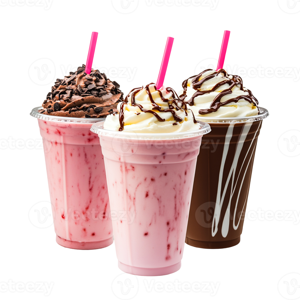 Colorful Drink Trio in Glassware png