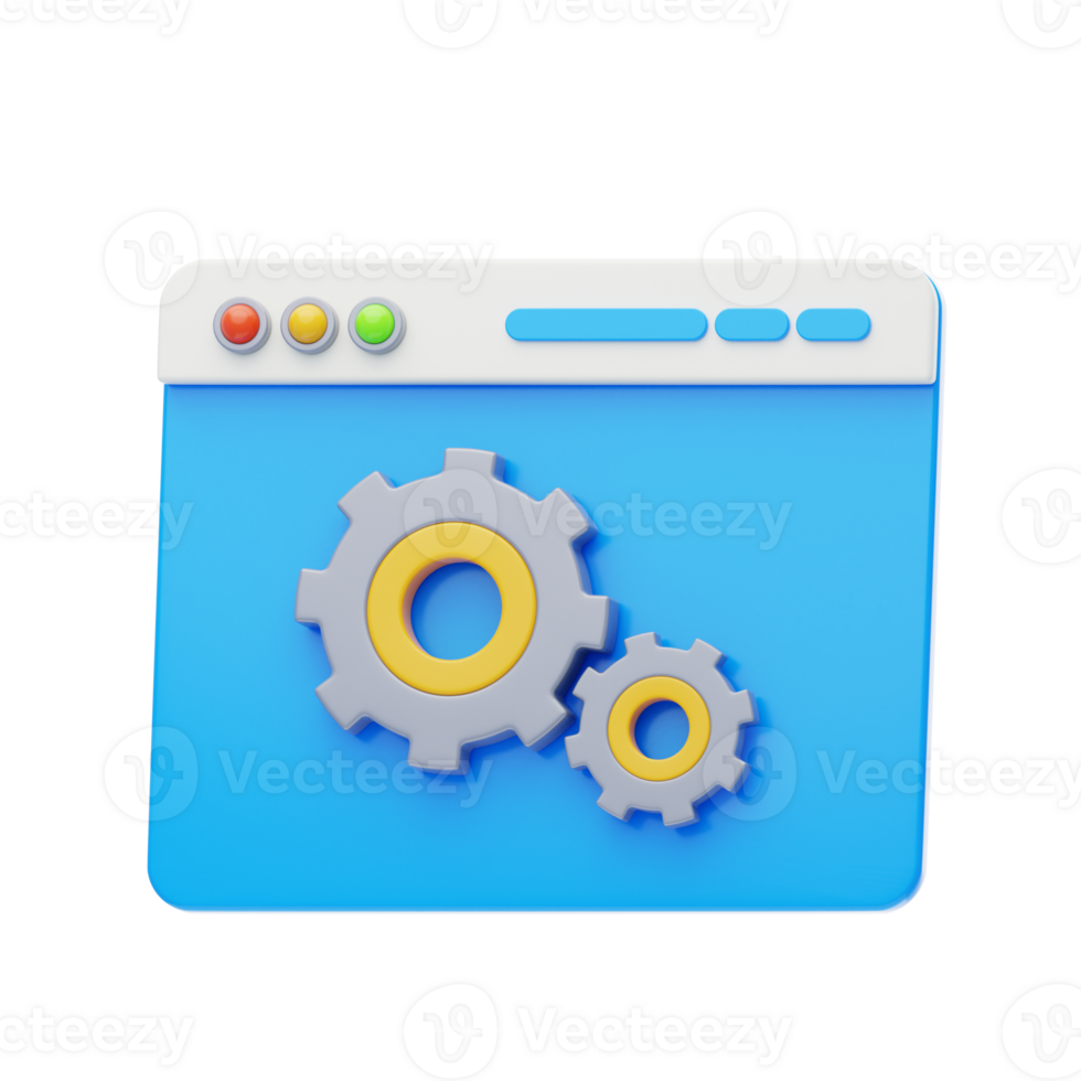 Web Optimization 3D Icon png