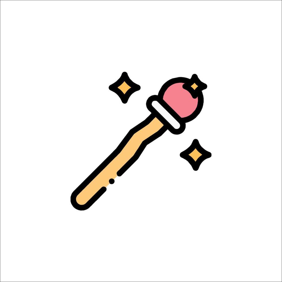 Magic wand icon illustration vector