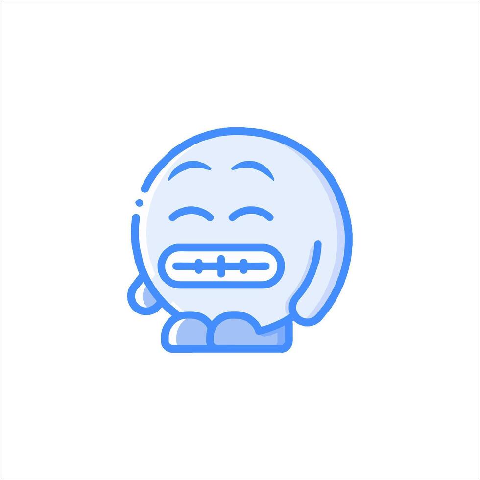 A cartoon character with a mouth open vector
