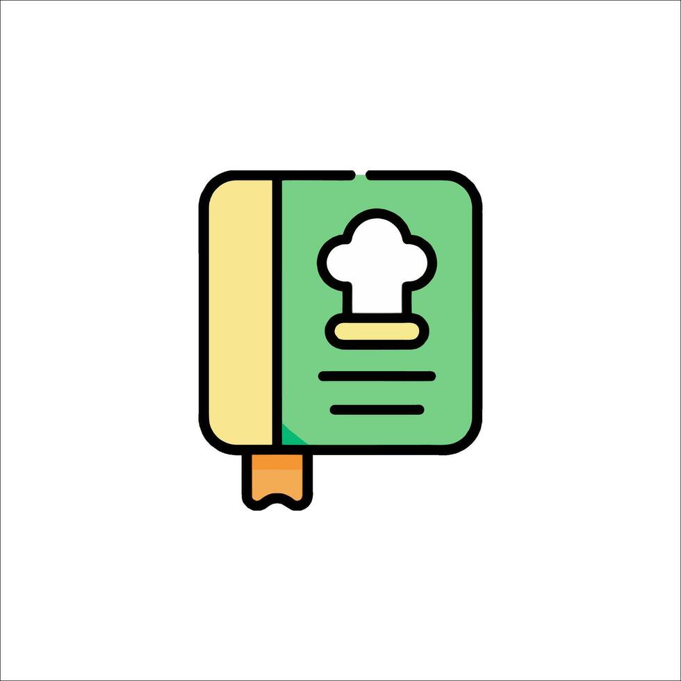 Cooking book icon illustration vector