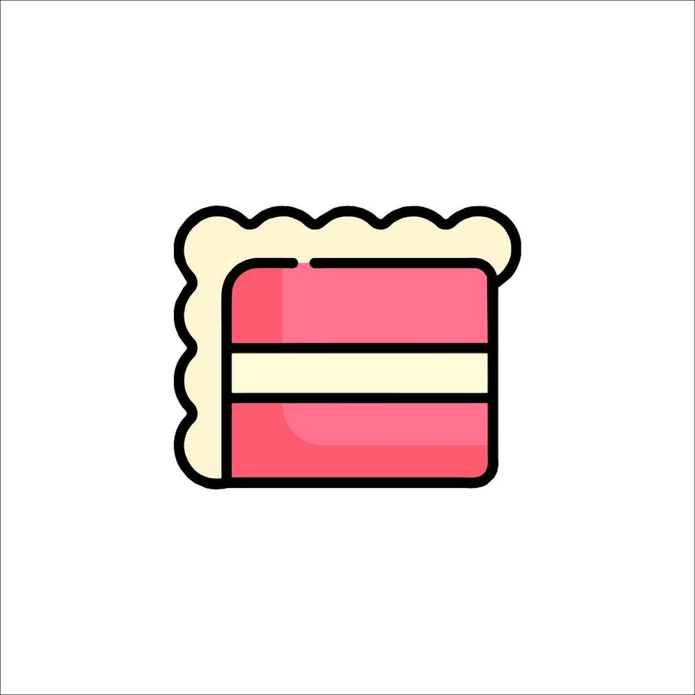 Cake icon illustration vector