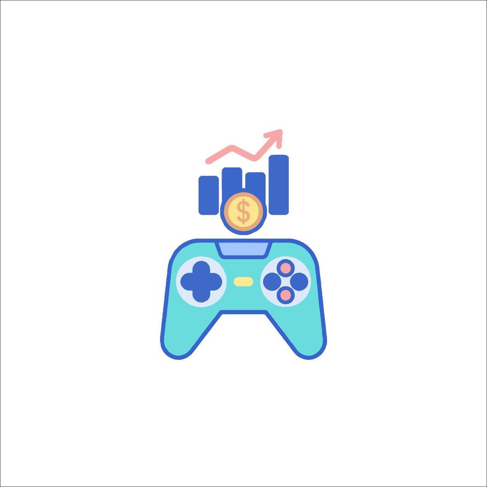 A game controller with a graph and a coin vector