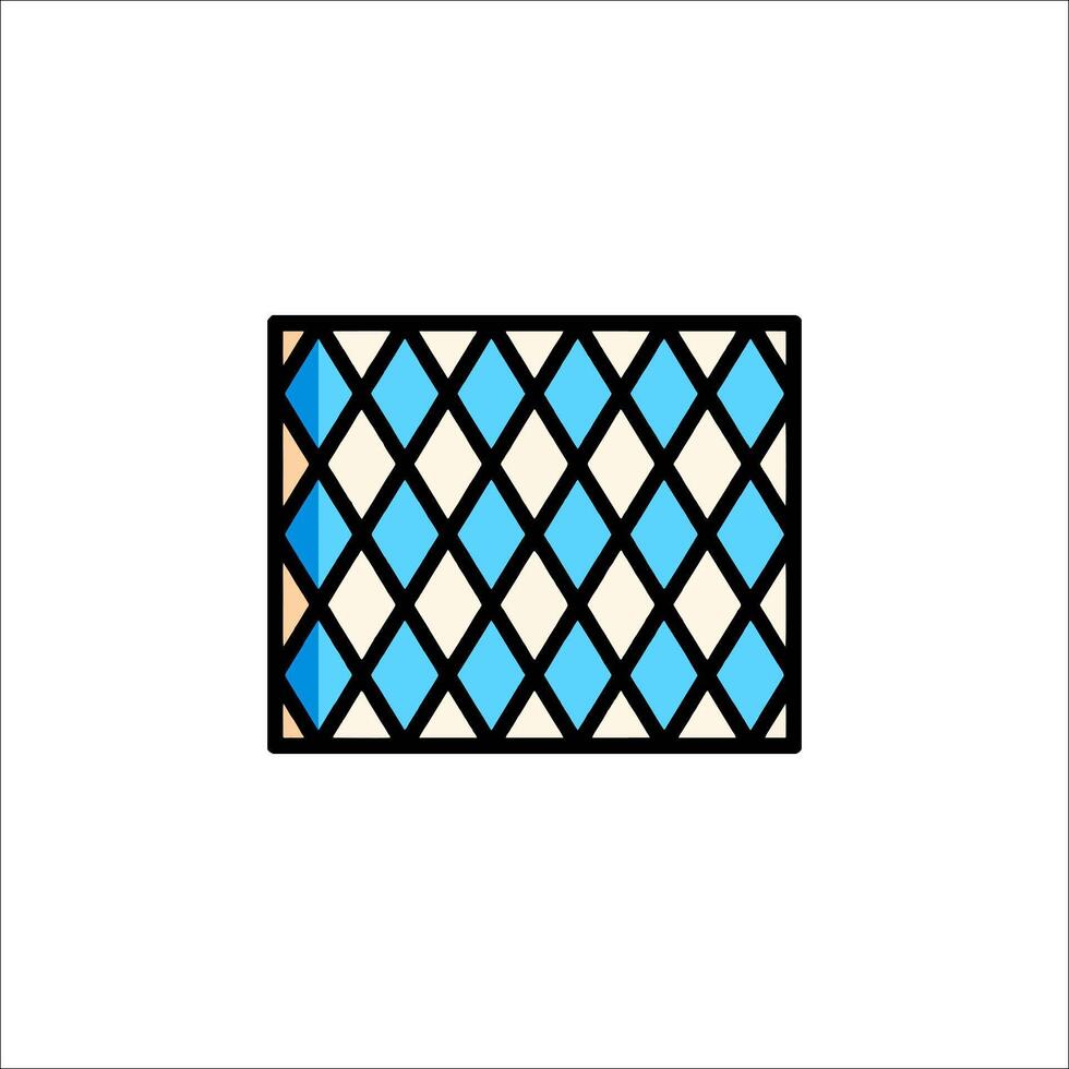A blue and white square pattern on a white background vector