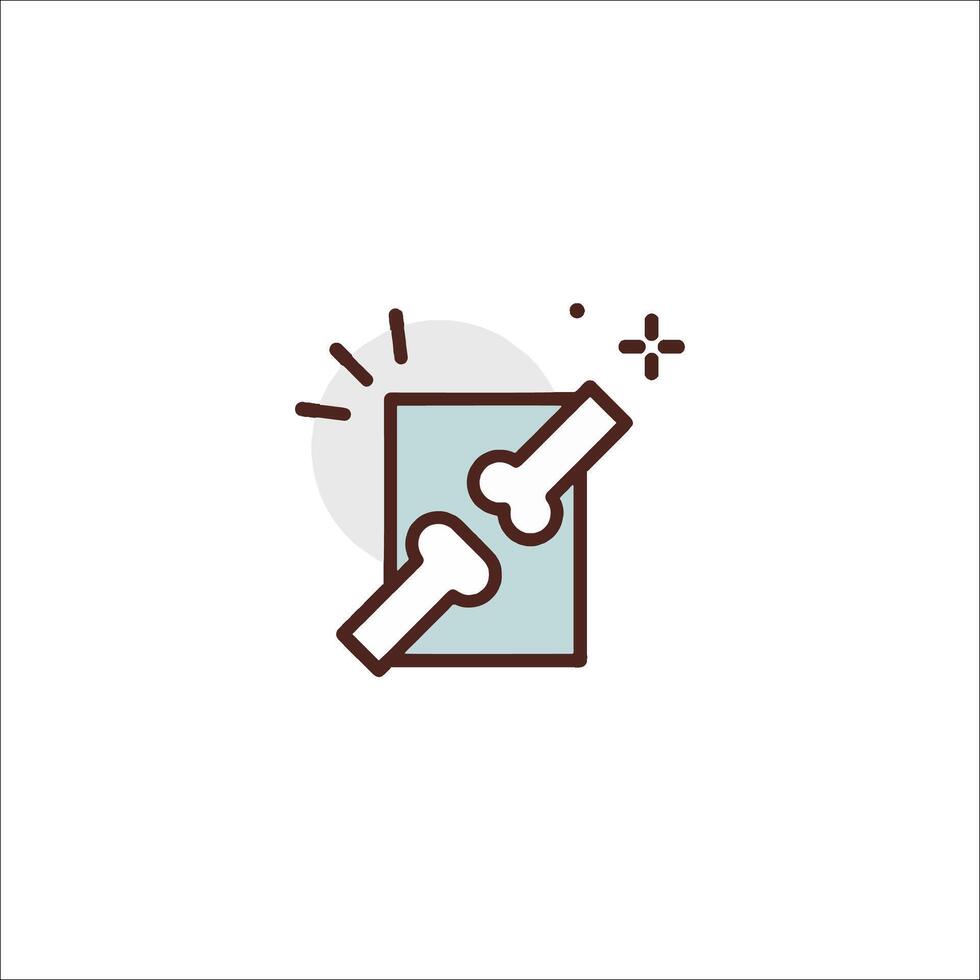 A simple icon of a book with a pencil and a pencil vector
