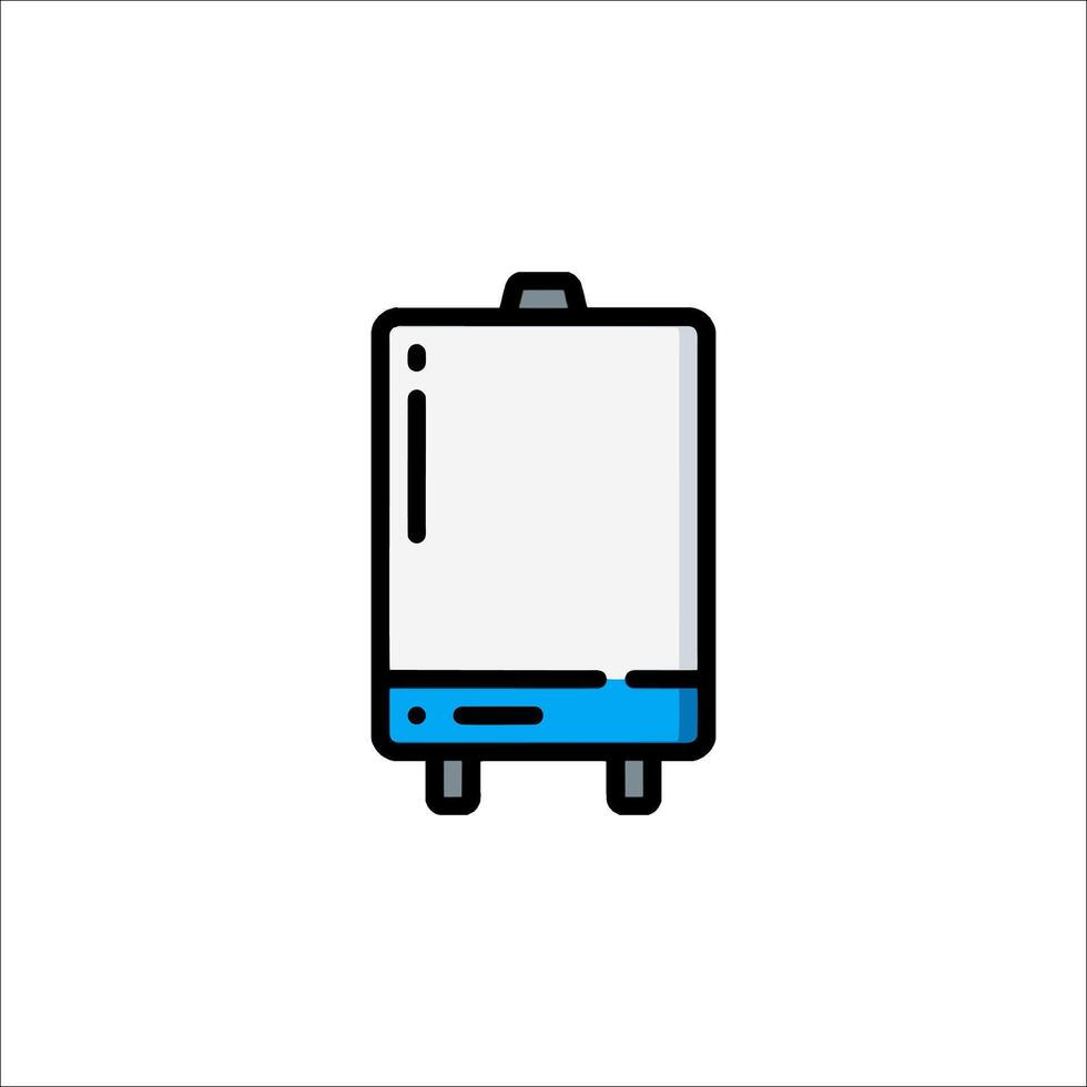 A refrigerator icon on a white background vector