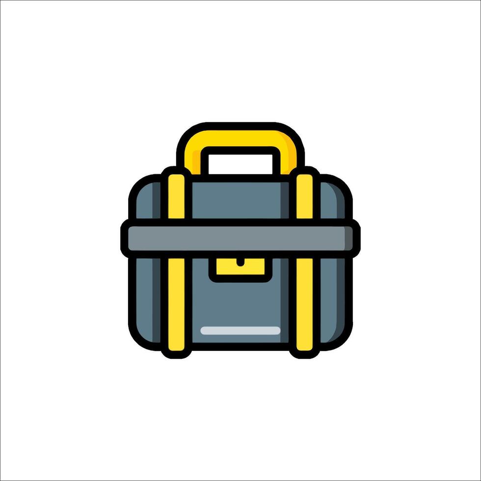 A suitcase icon on a white background vector