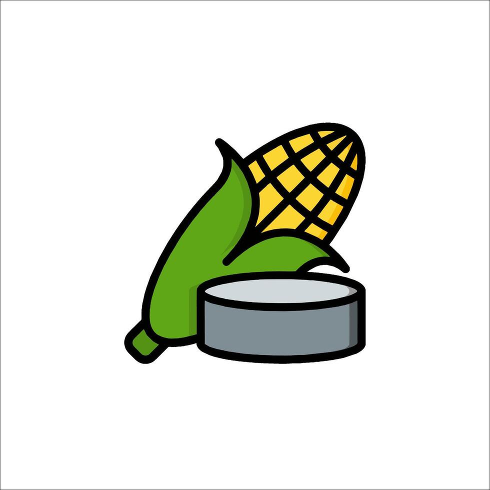 Corn icon on white background vector