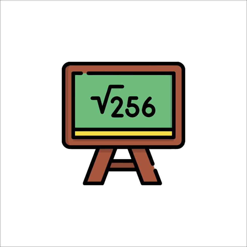 A blackboard with the number 26 on it vector