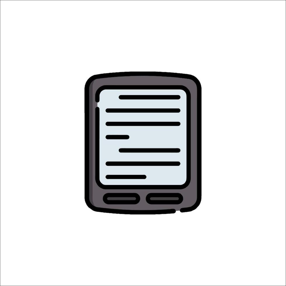 A tablet computer icon on a white background vector