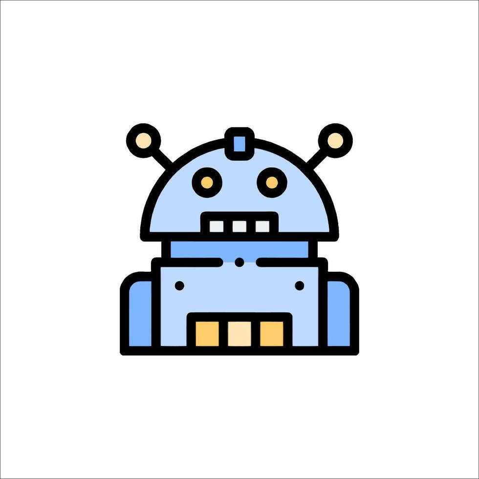 A robot icon on a white background vector