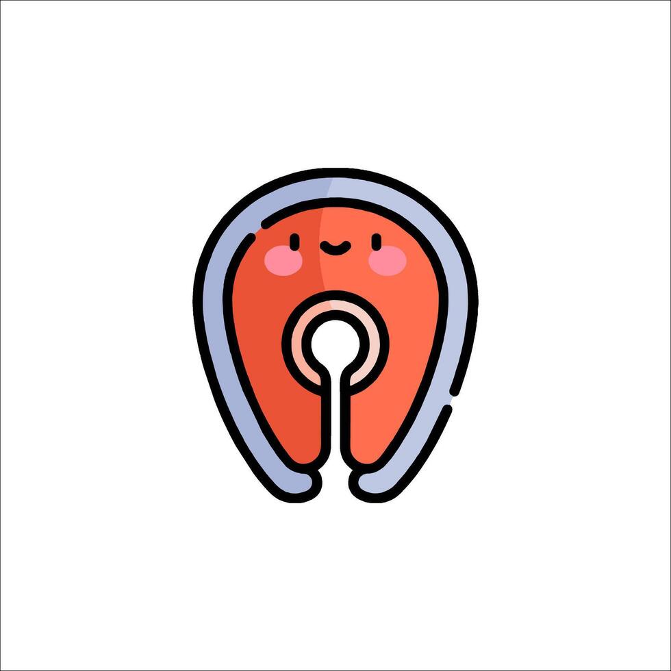 A cute little tooth with a smile on it vector