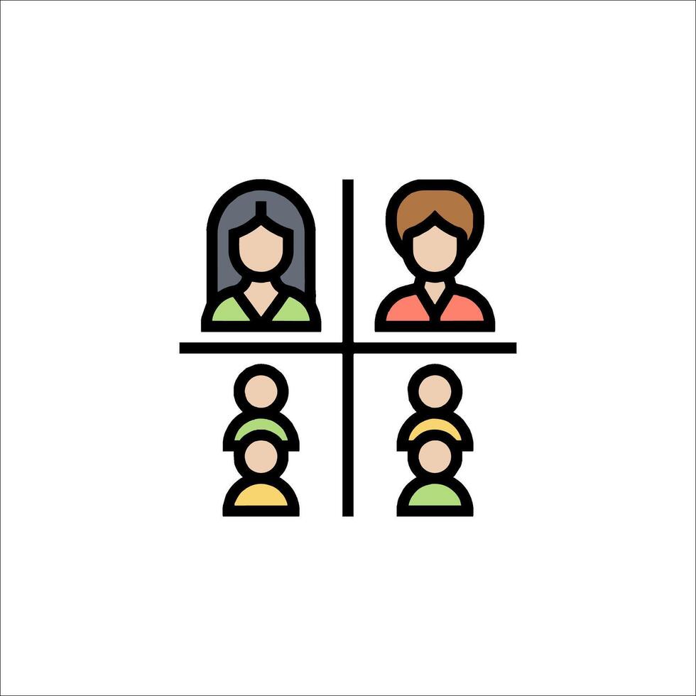Family icon illustration vector