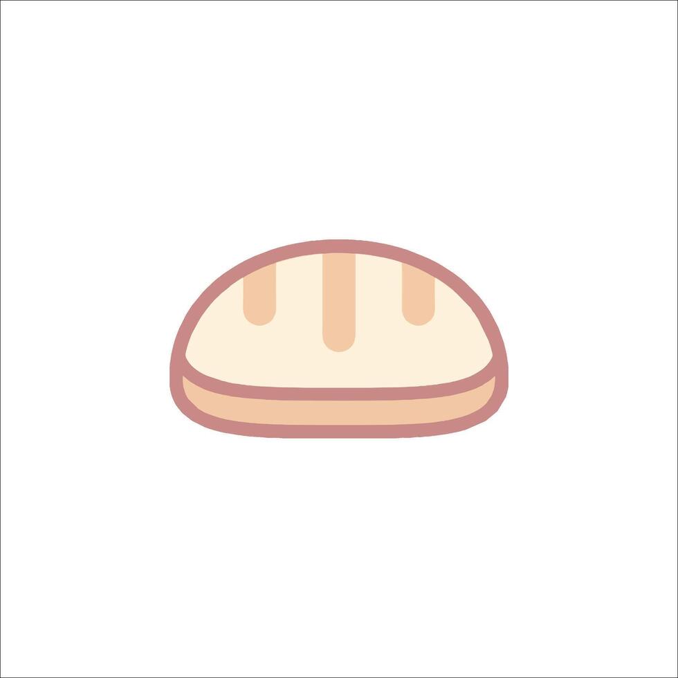 bread icon on white background vector