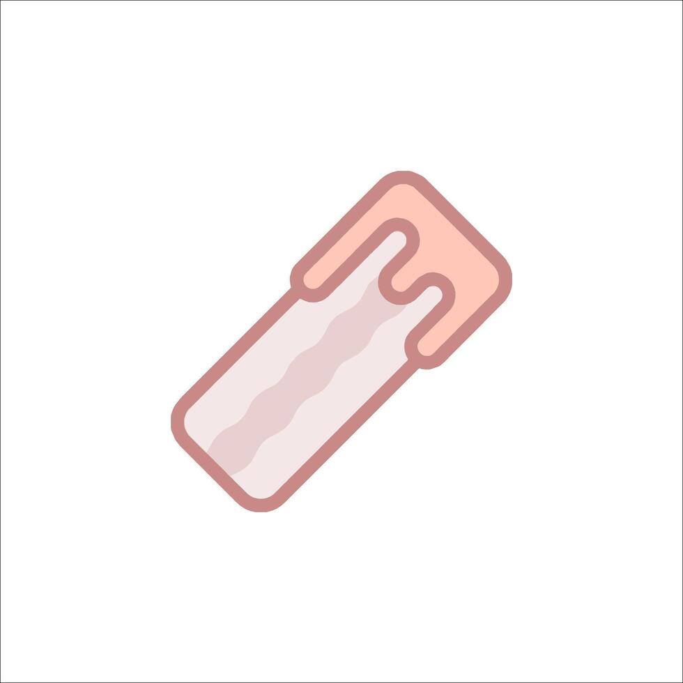 a bacon icon on a white background vector
