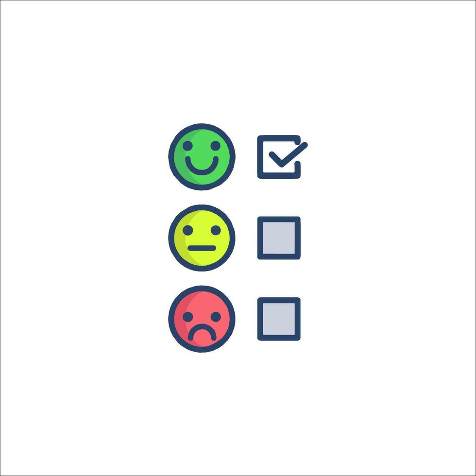 a smiley face icon with a check mark vector