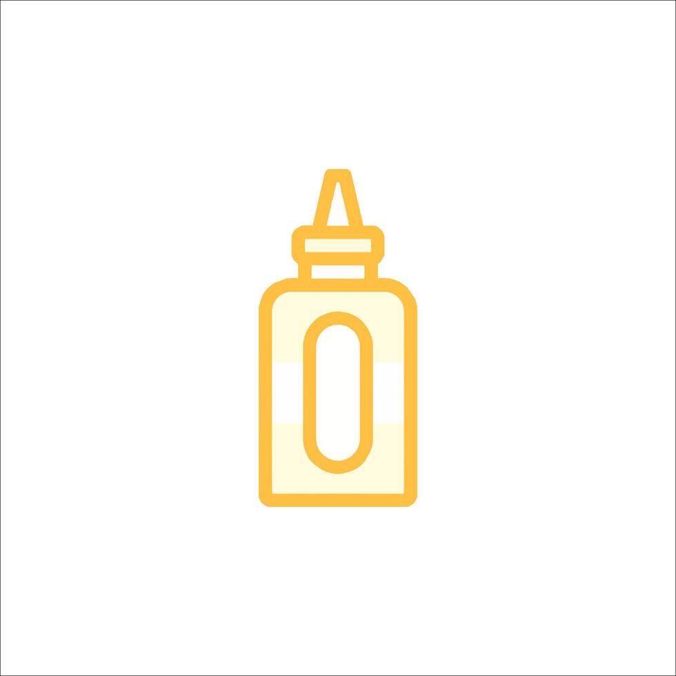 a bottle of liquid with a lid on it vector