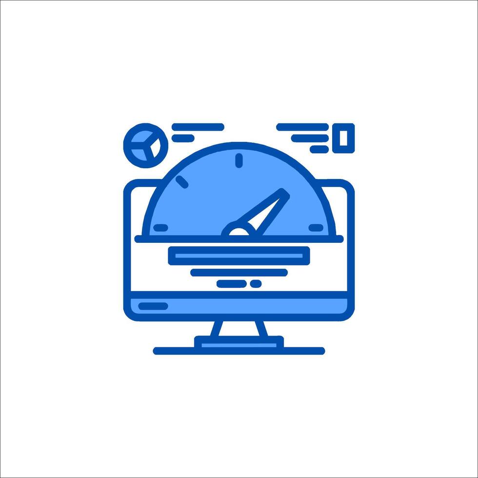 speed test icon illustration vector