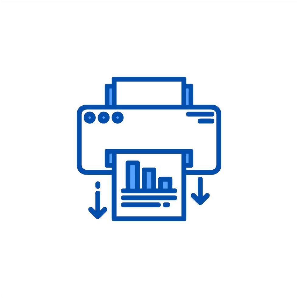 printer icon illustration vector