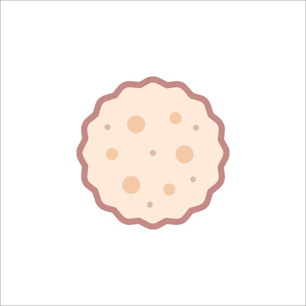 a cookie icon on a white background vector