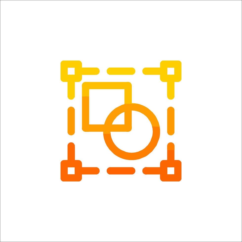 a square with a circle in it and a square with a circle in it vector